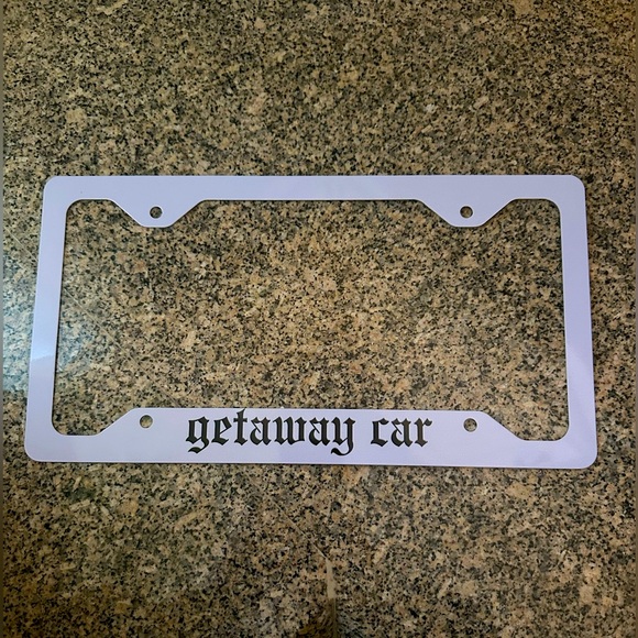 Taylor Swift “getaway car” License Plate Frame - Picture 1 of 2